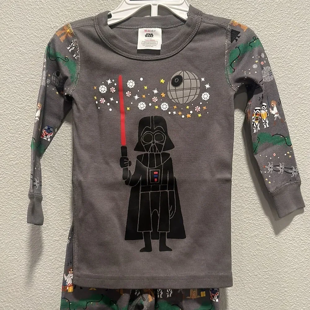 Hanna Andersson Star Wars Holiday NWT 2pc‎ PJsSz 85cm 2T